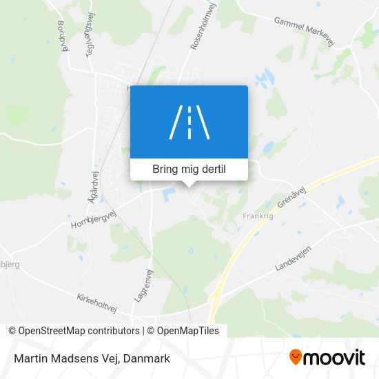Martin Madsens Vej kort