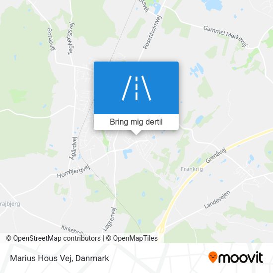 Marius Hous Vej kort