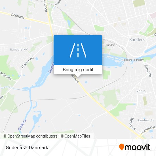Gudenå Ø kort