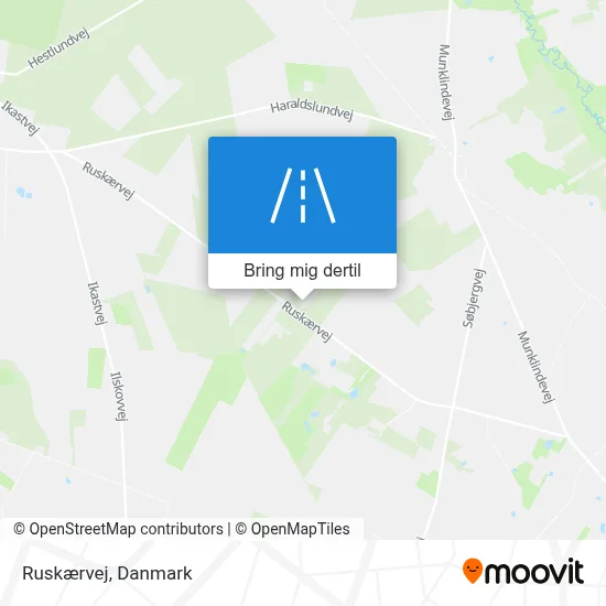 Ruskærvej kort