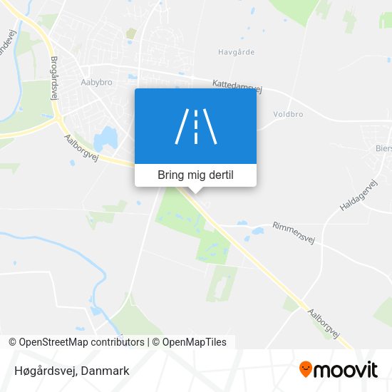 Høgårdsvej kort