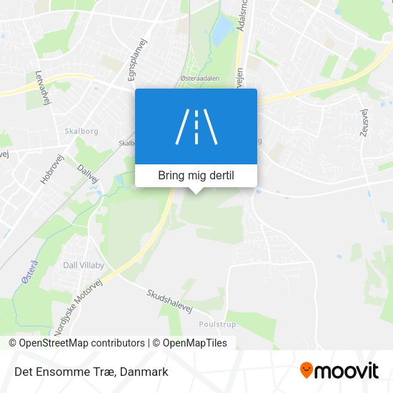 Det Ensomme Træ kort