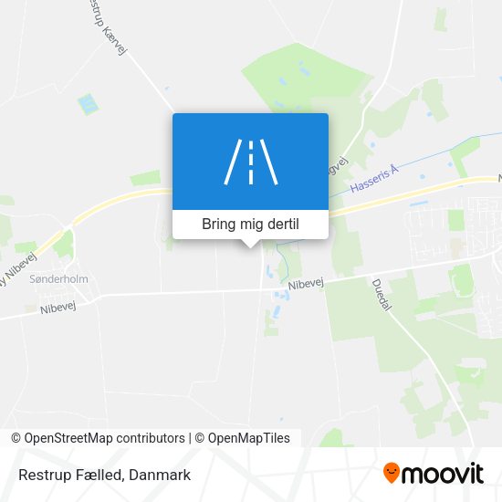 Restrup Fælled kort