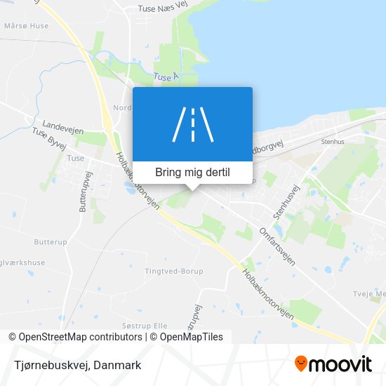 Tjørnebuskvej kort