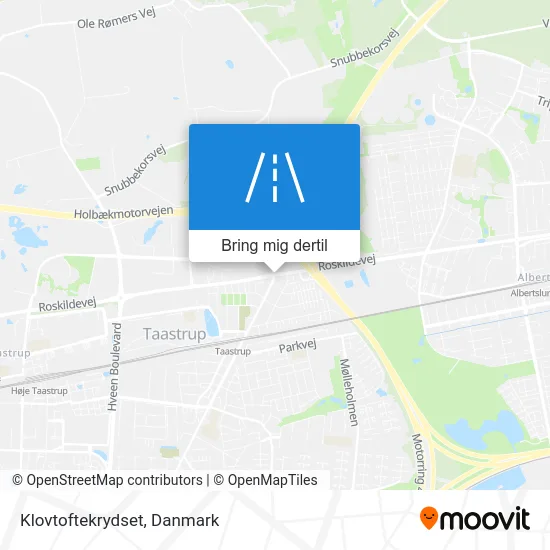 Klovtoftekrydset kort