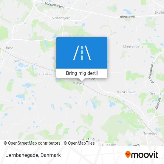 Jernbanegade kort