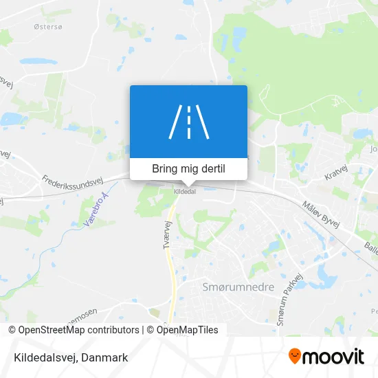 Kildedalsvej kort