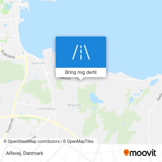 Alfevej kort