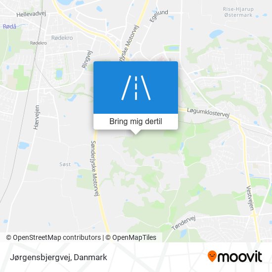 Jørgensbjergvej kort