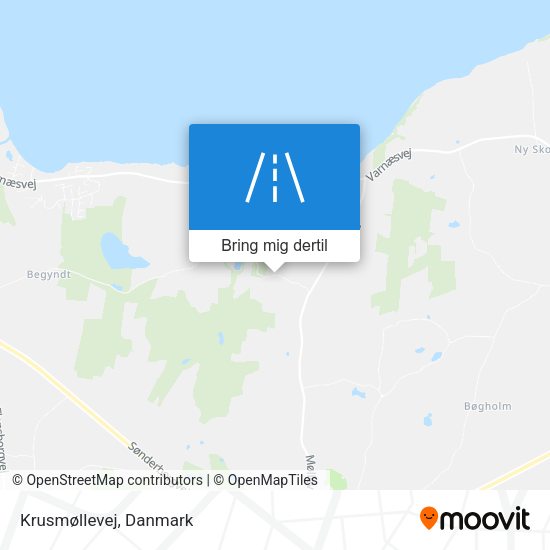 Krusmøllevej kort