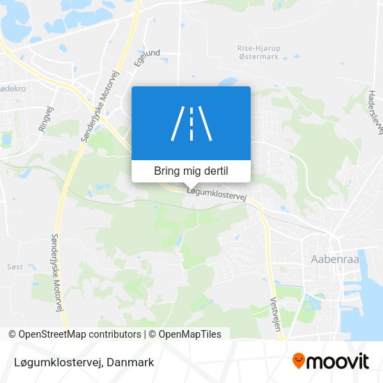 Løgumklostervej kort