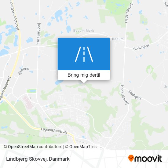 Lindbjerg Skovvej kort
