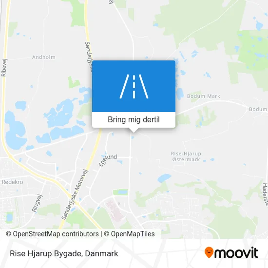 Rise Hjarup Bygade kort