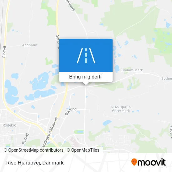 Rise Hjarupvej kort