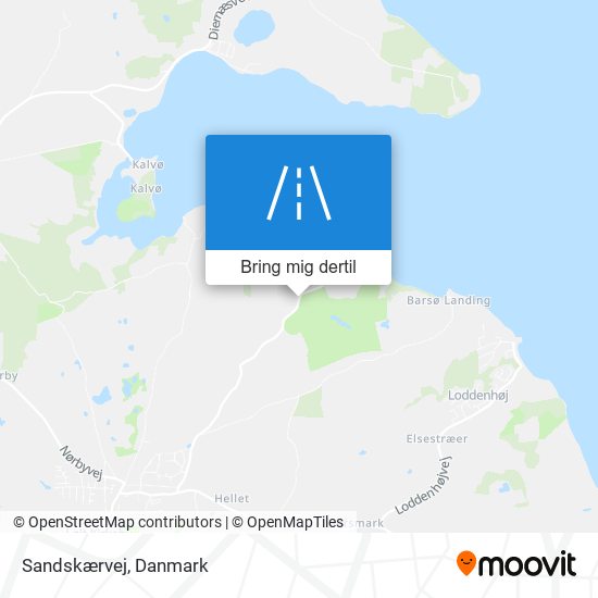 Sandskærvej kort