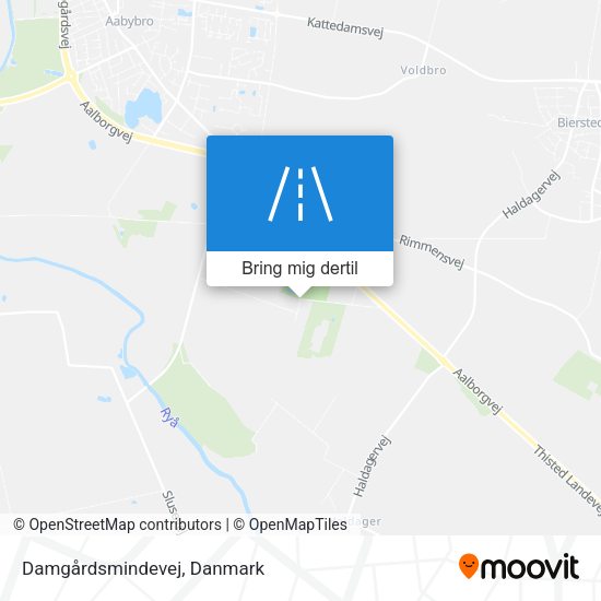Damgårdsmindevej kort