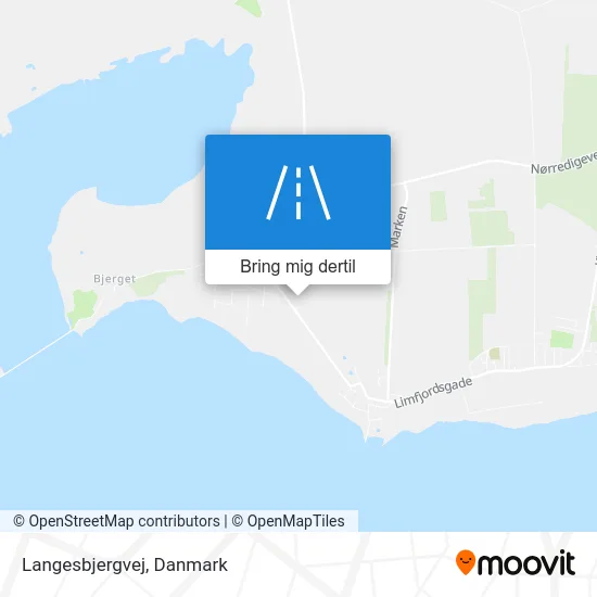 Langesbjergvej kort