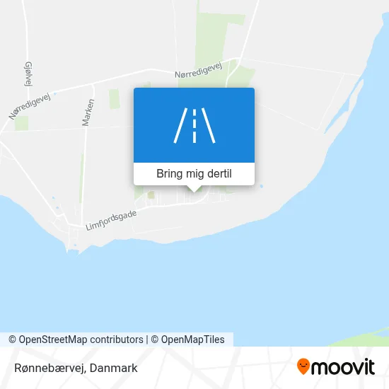 Rønnebærvej kort