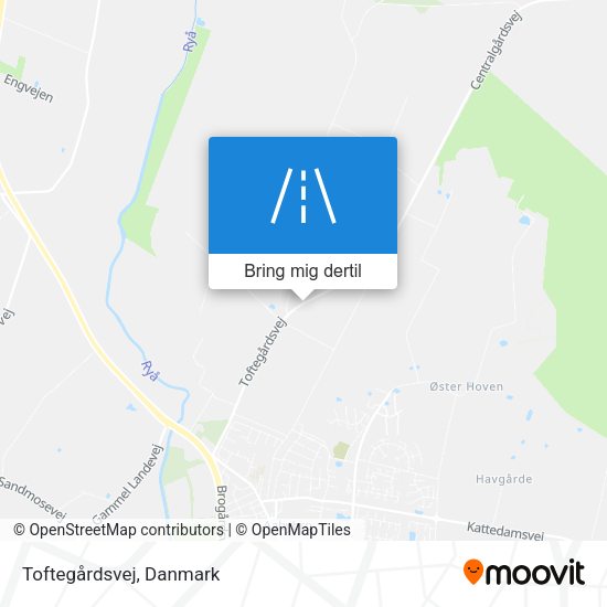 Toftegårdsvej kort