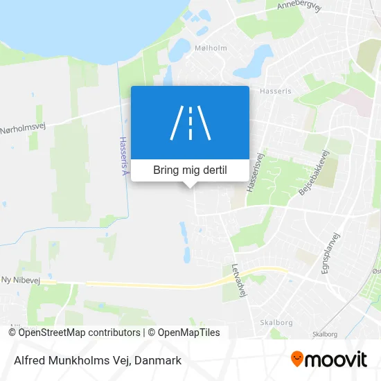 Alfred Munkholms Vej kort