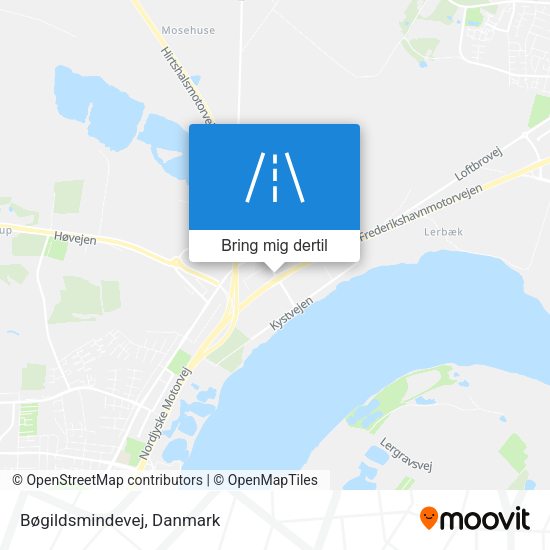 Bøgildsmindevej kort
