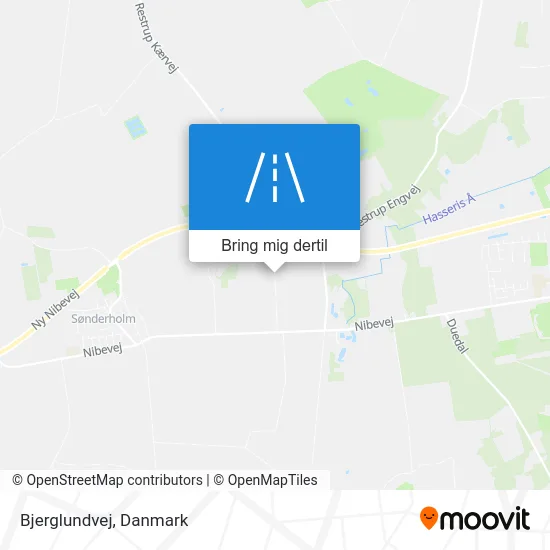 Bjerglundvej kort