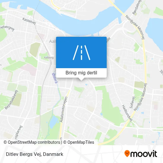 Ditlev Bergs Vej kort