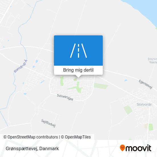 Grønspættevej kort