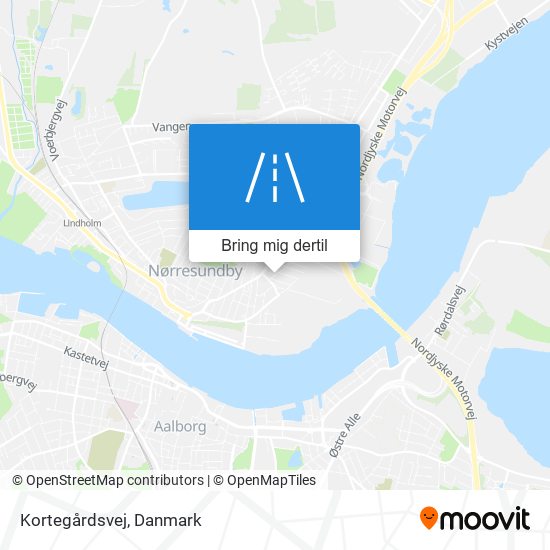 Kortegårdsvej kort