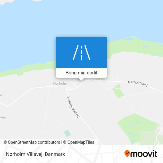 Nørholm Villavej kort