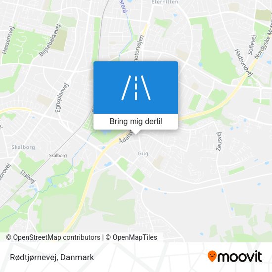 Rødtjørnevej kort