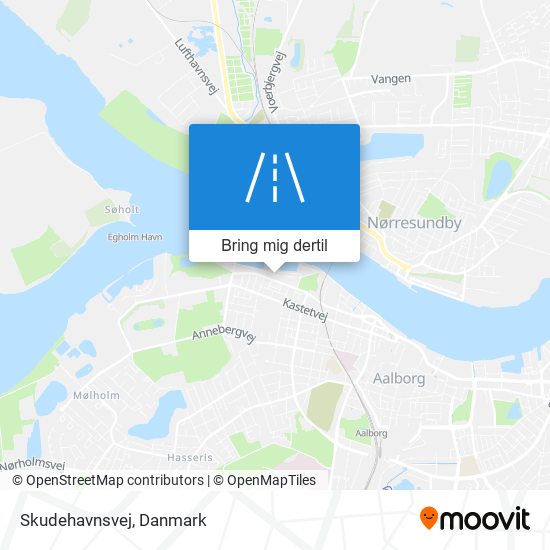 Skudehavnsvej kort