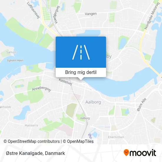 Østre Kanalgade kort