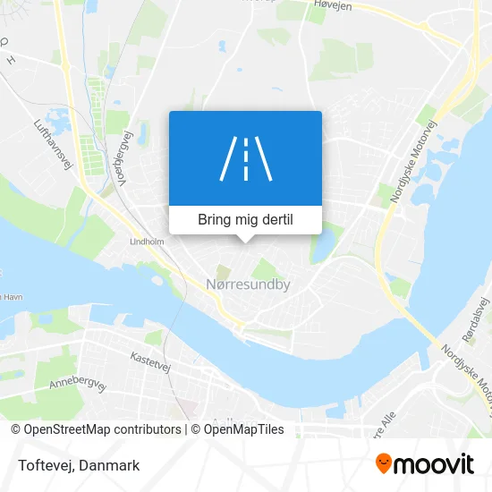 Toftevej kort