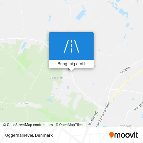 Uggerhalnevej kort