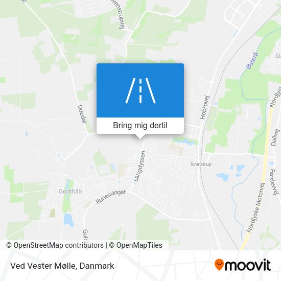 Ved Vester Mølle kort