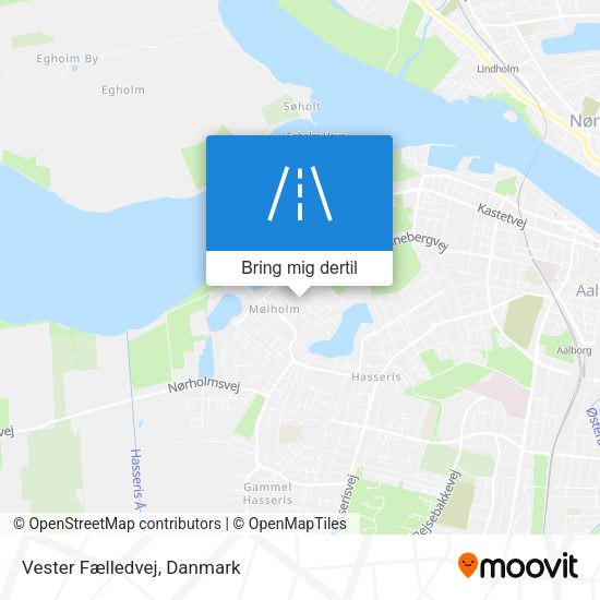 Vester Fælledvej kort