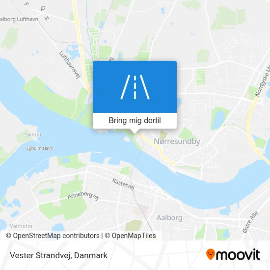 Vester Strandvej kort