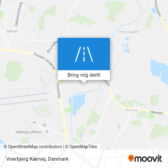 Voerbjerg Kærvej kort