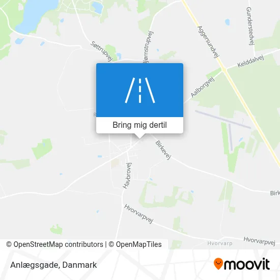 Anlægsgade kort