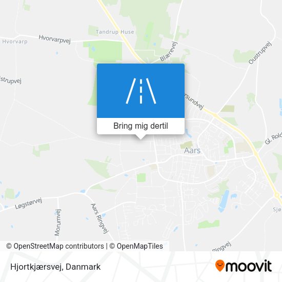 Hjortkjærsvej kort