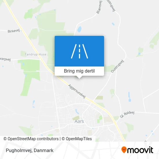 Pugholmvej kort