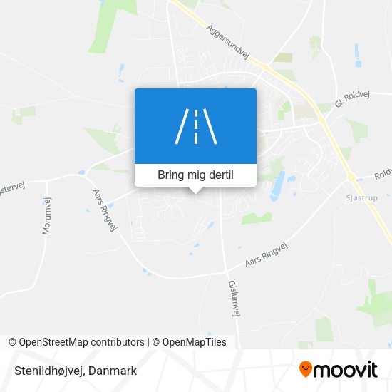 Stenildhøjvej kort