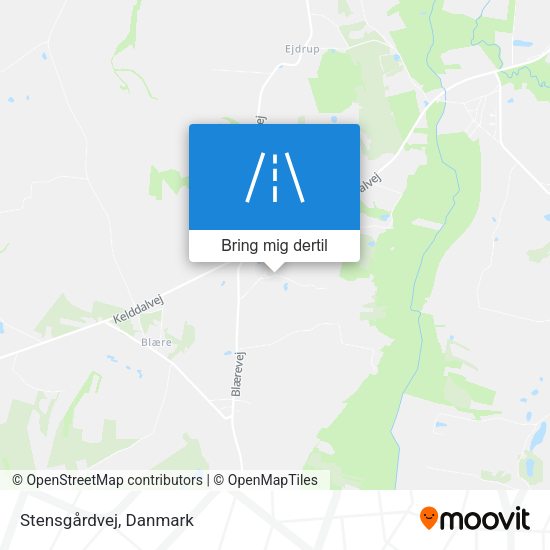 Stensgårdvej kort