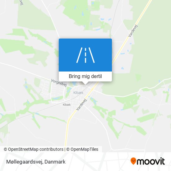 Møllegaardsvej kort