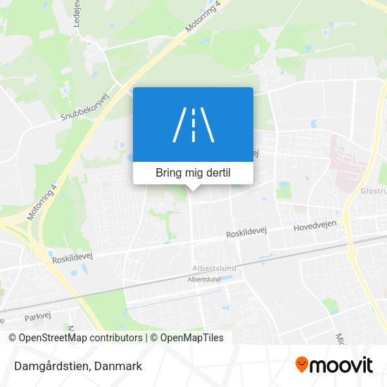 Damgårdstien kort