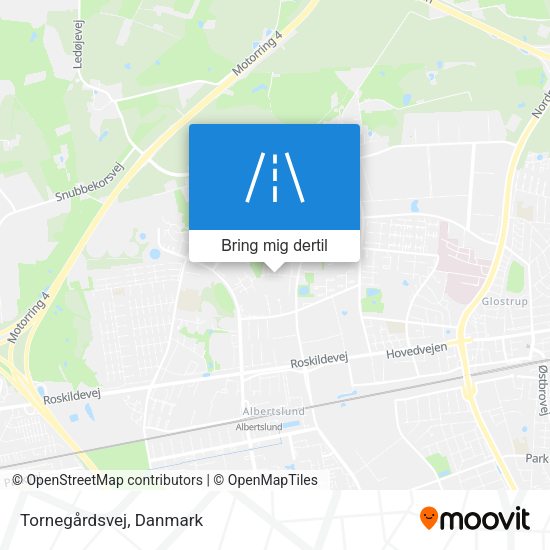 Tornegårdsvej kort
