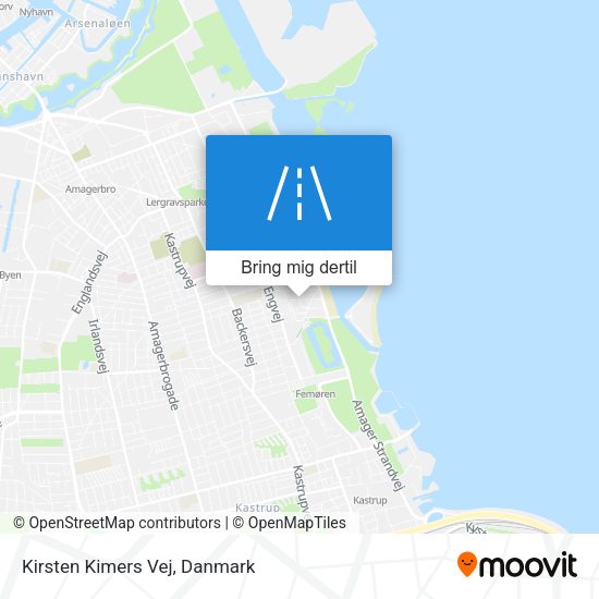 Kirsten Kimers Vej kort