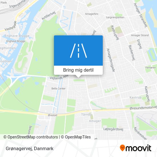 Grønagervej kort