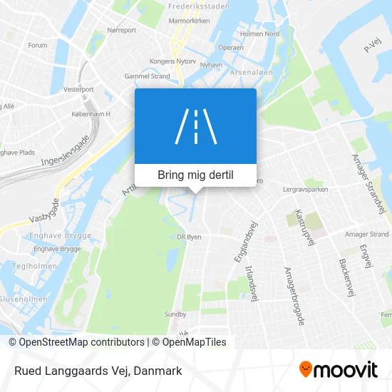 Rued Langgaards Vej kort